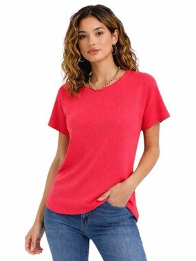 Vila Milano ($60) Pinky Coral Short Sleeve Sweater - PTP 21